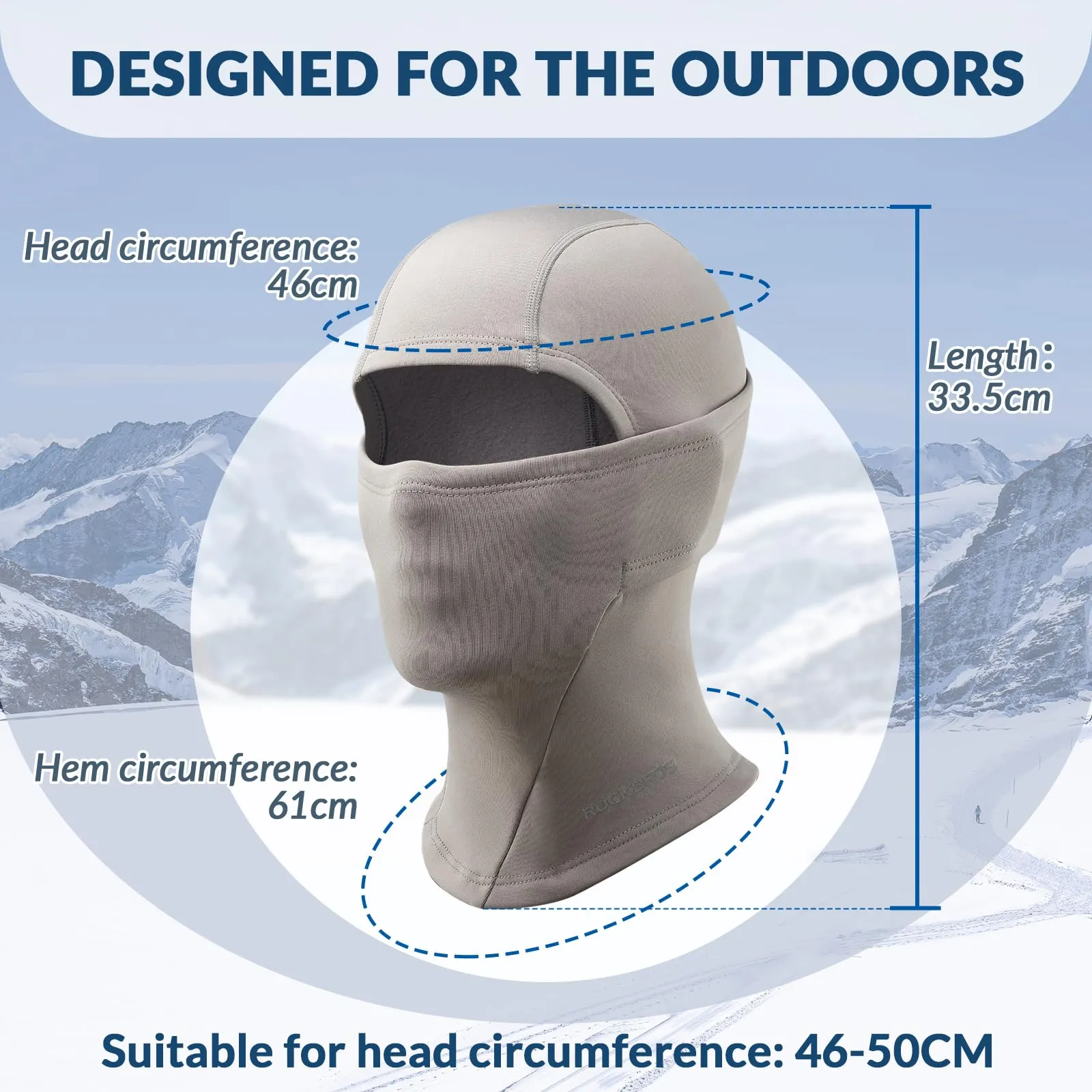 ROCKBROS Kids Thermal Windproof Breathable Balaclava for Autumn Winter