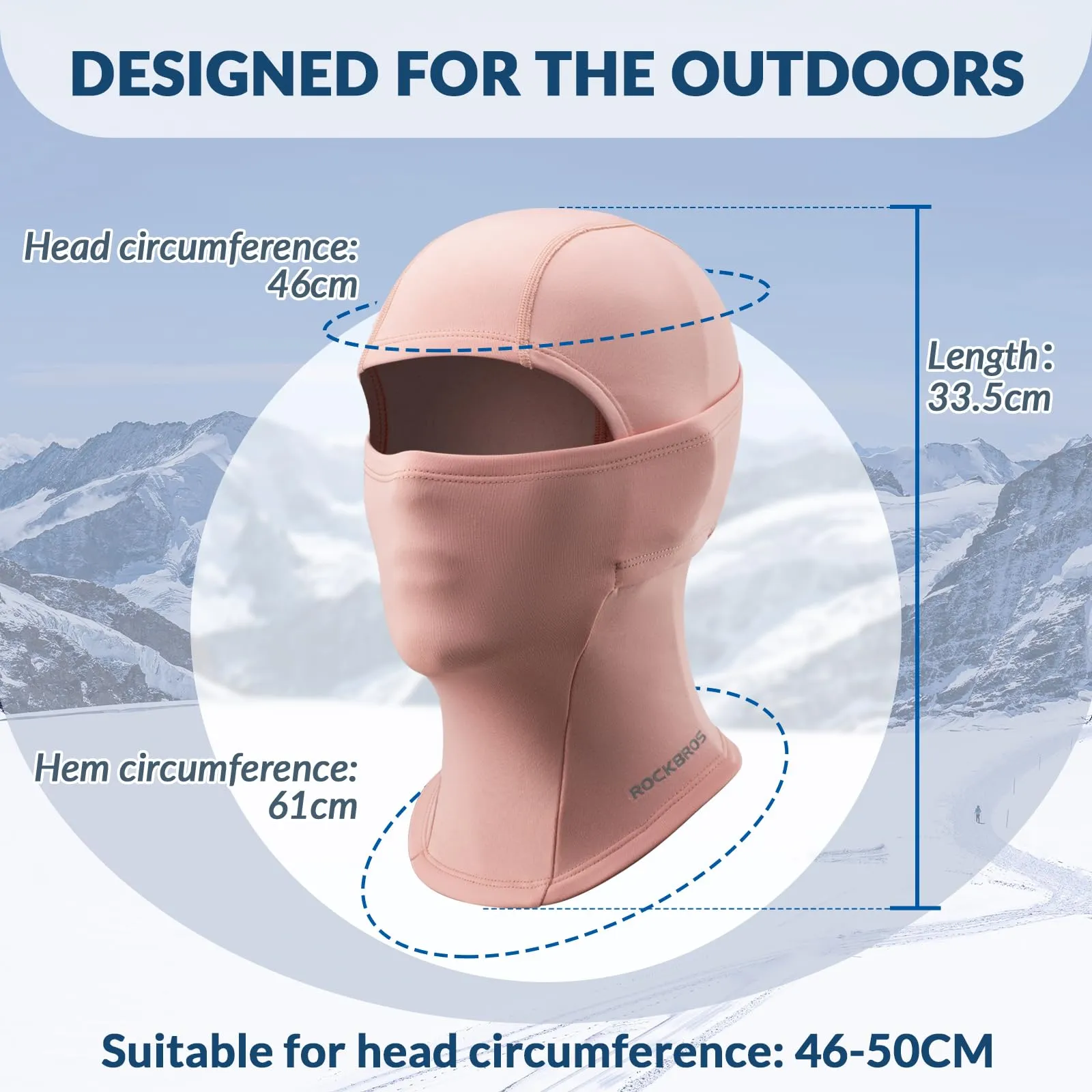 ROCKBROS Kids Thermal Windproof Breathable Balaclava for Autumn Winter