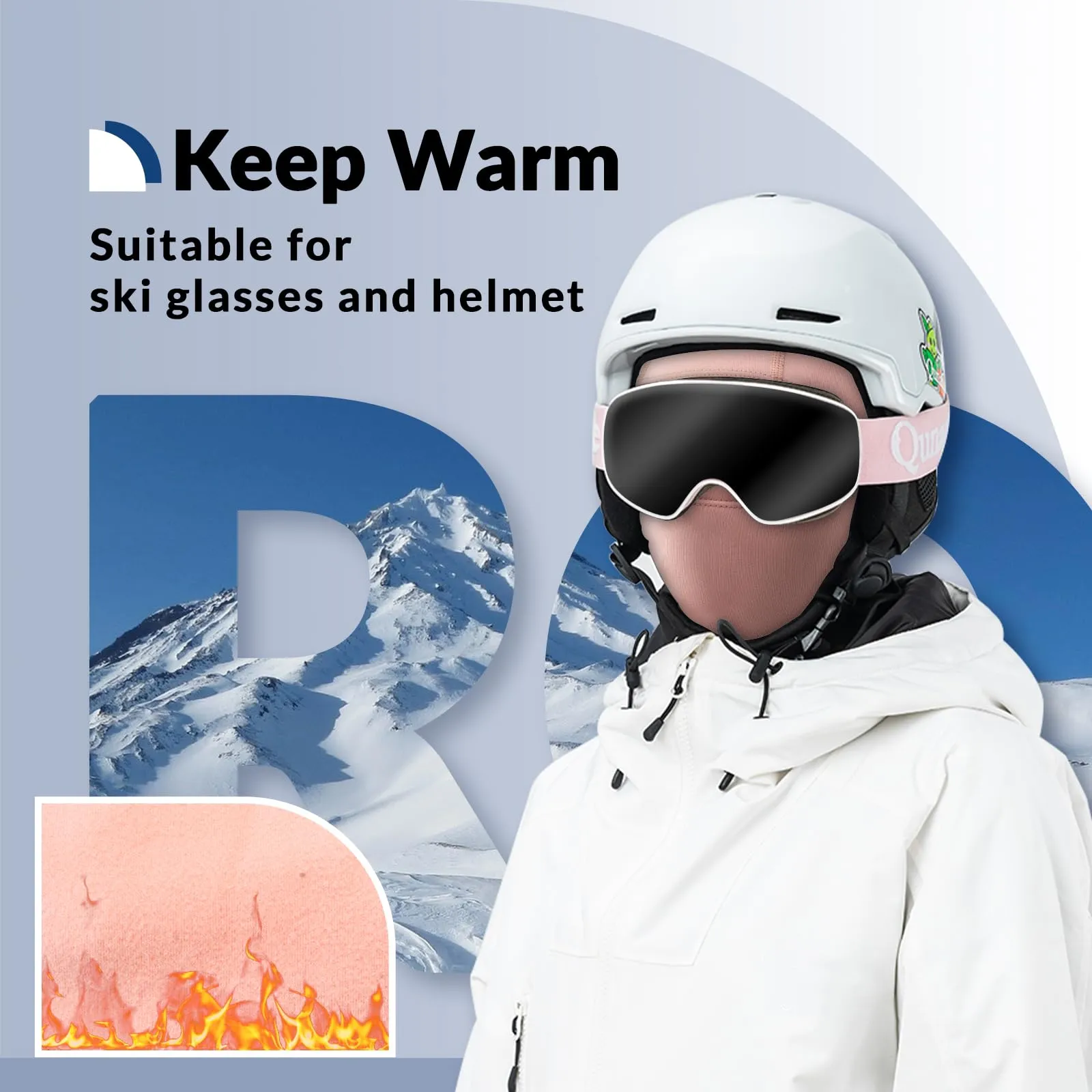 ROCKBROS Kids Thermal Windproof Breathable Balaclava for Autumn Winter