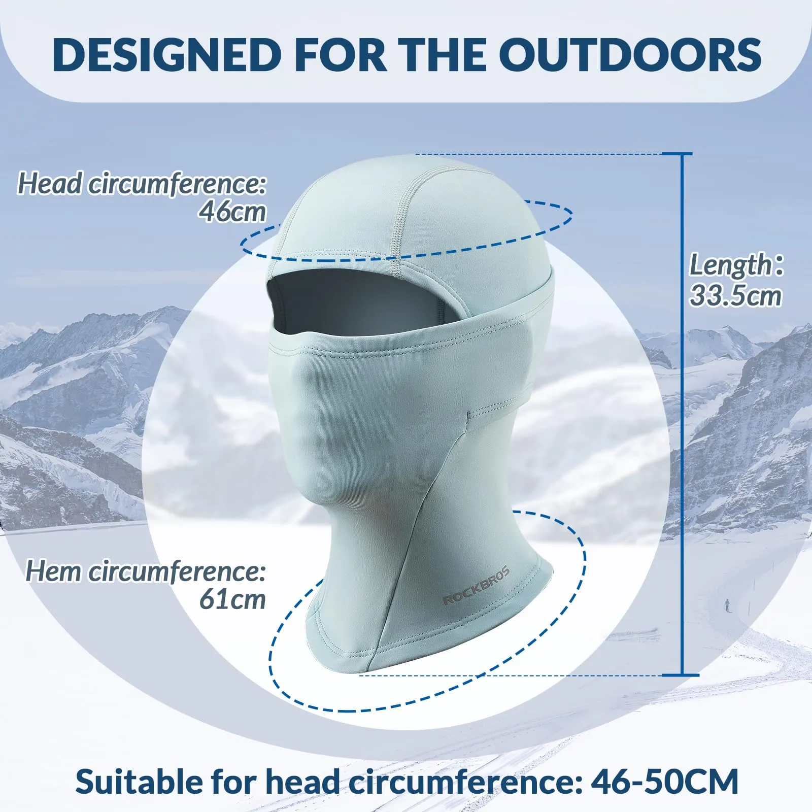 ROCKBROS Kids Thermal Windproof Breathable Balaclava for Autumn Winter