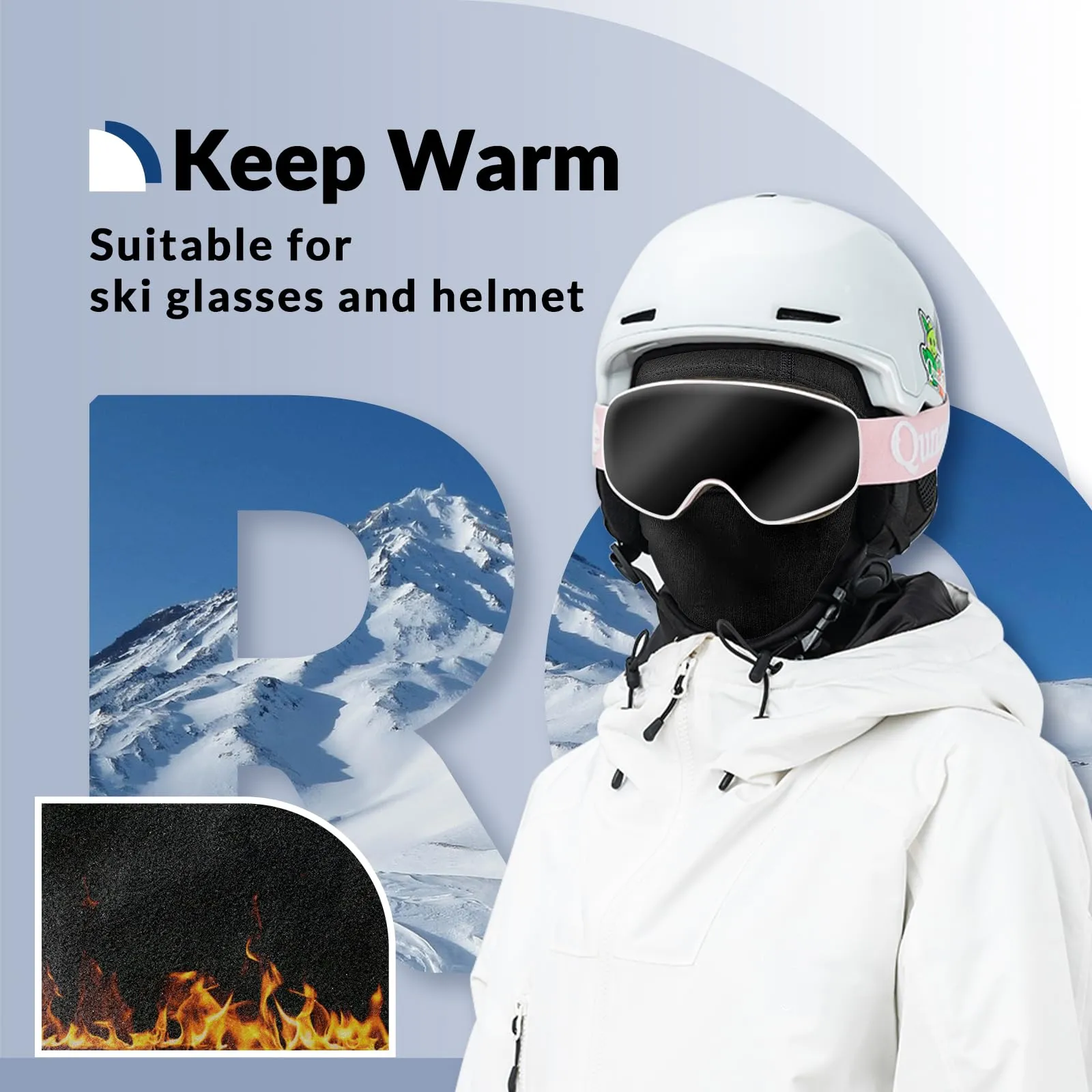 ROCKBROS Kids Thermal Windproof Breathable Balaclava for Autumn Winter
