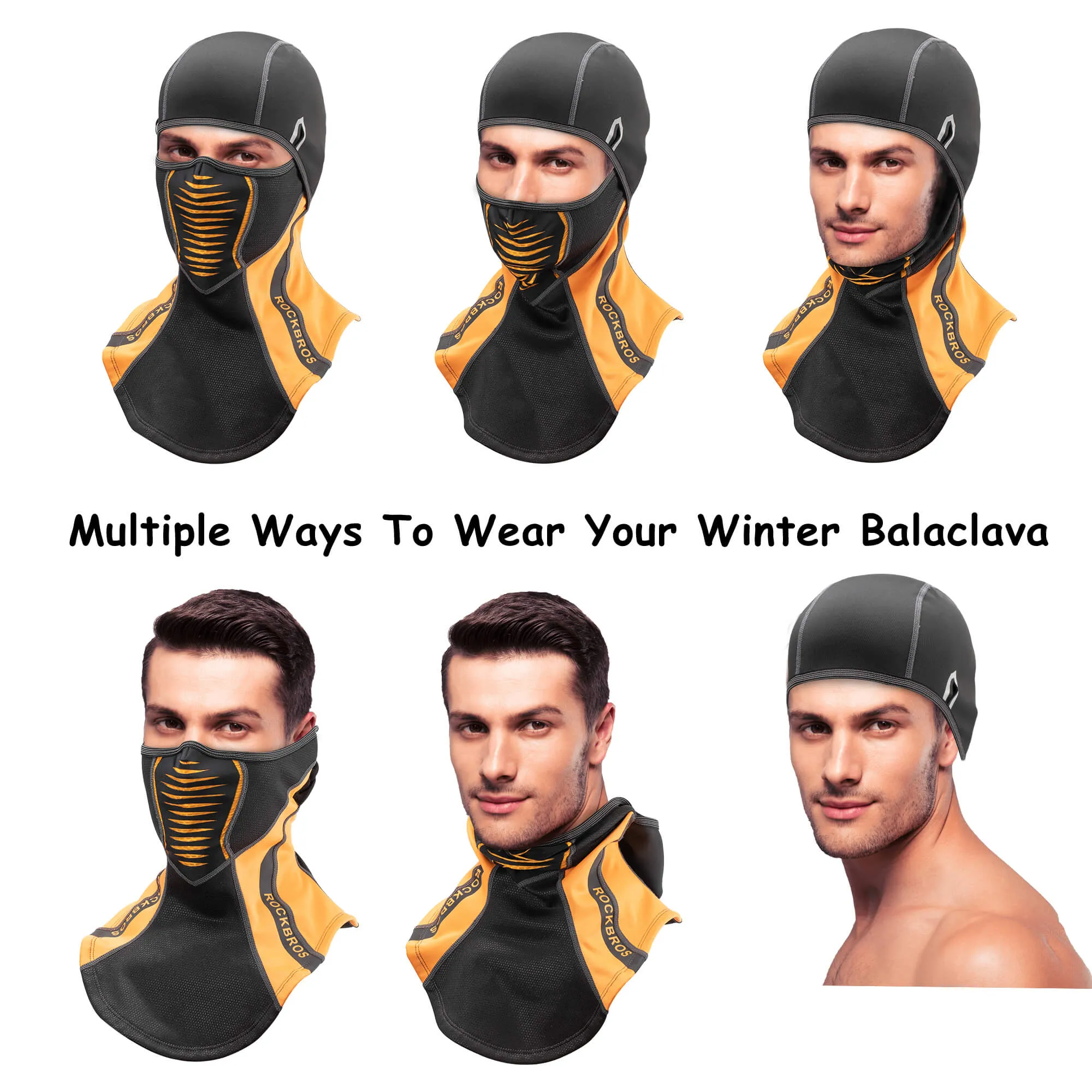 ROCKBROS Winter Windproof Balaclava Warm Cycling Cover