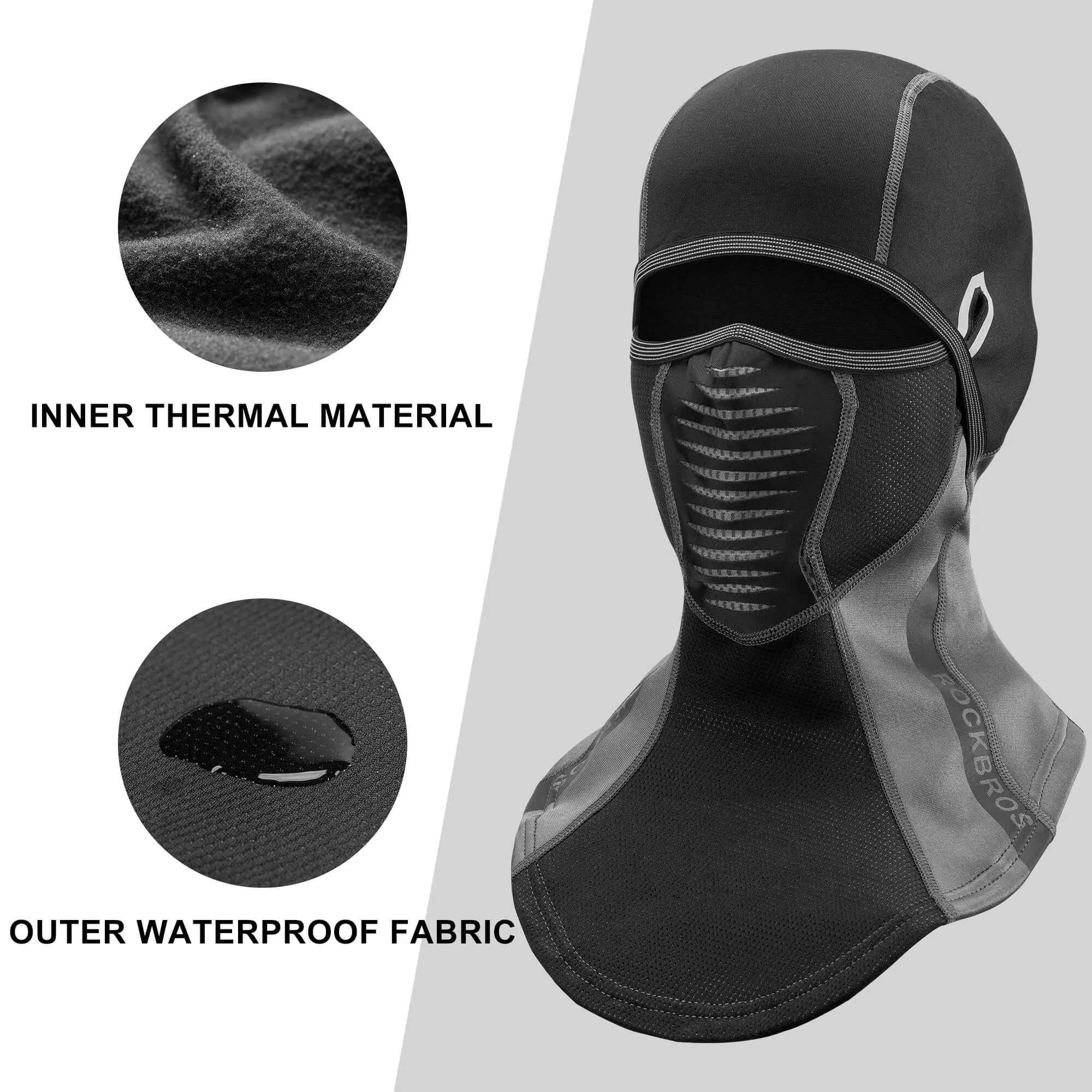 ROCKBROS Winter Windproof Balaclava Warm Cycling Cover