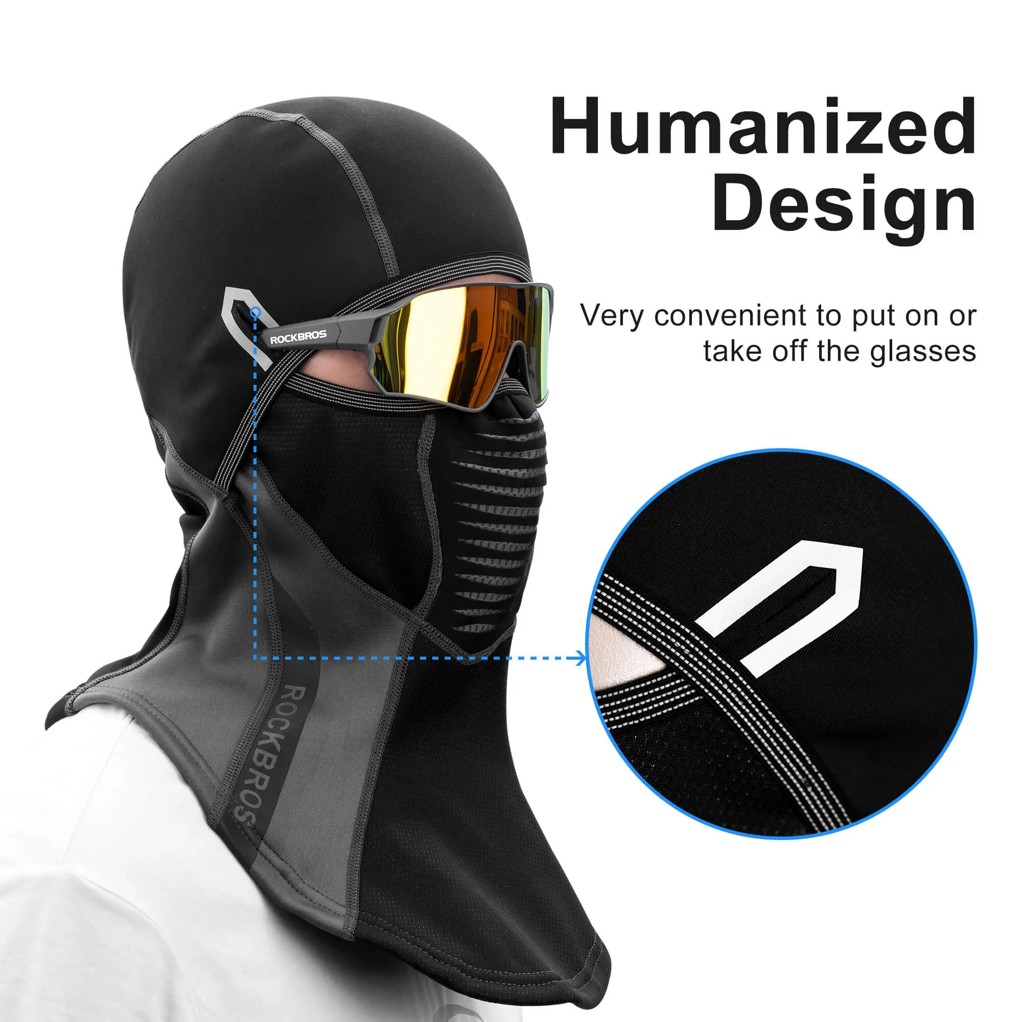 ROCKBROS Winter Windproof Balaclava Warm Cycling Cover