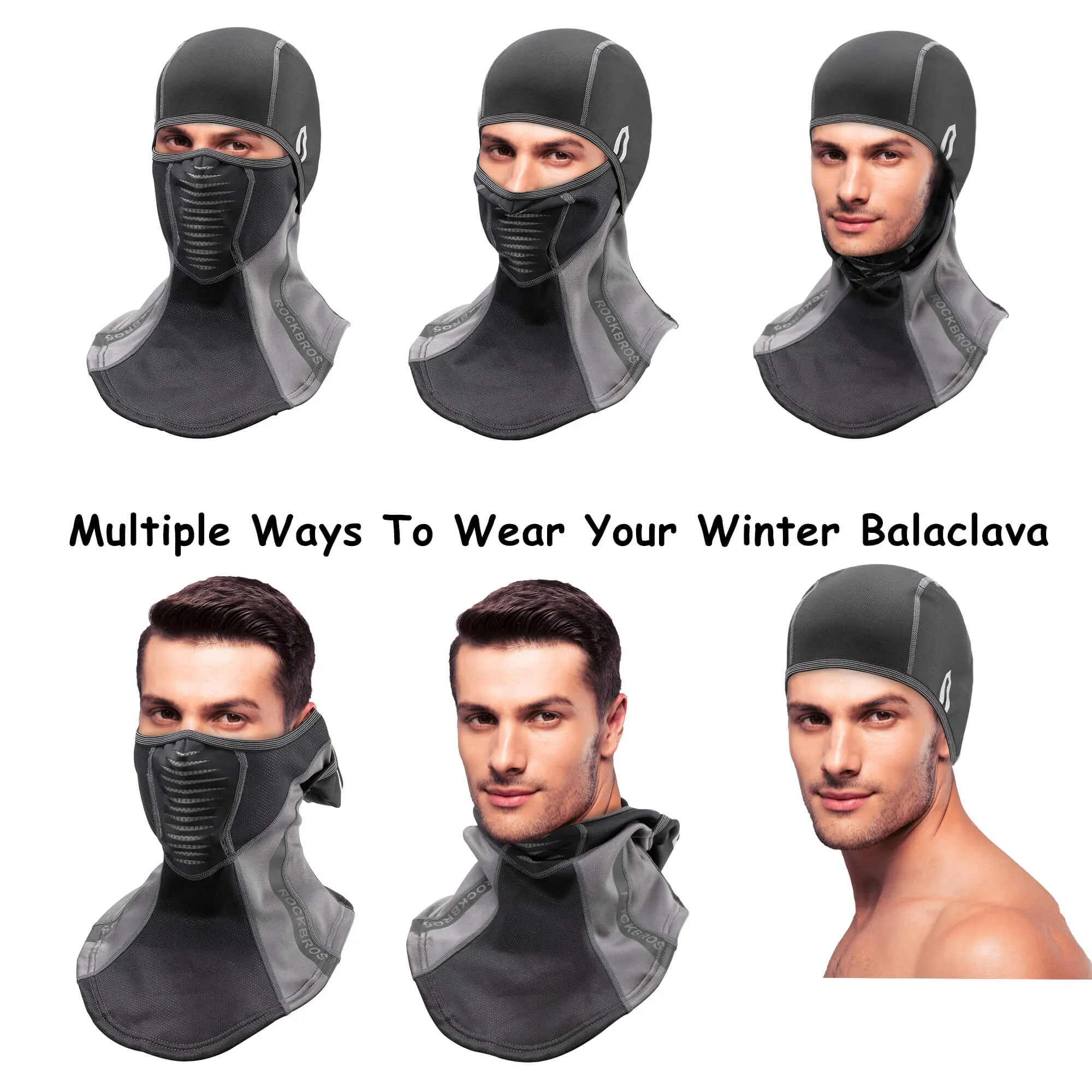 ROCKBROS Winter Windproof Balaclava Warm Cycling Cover