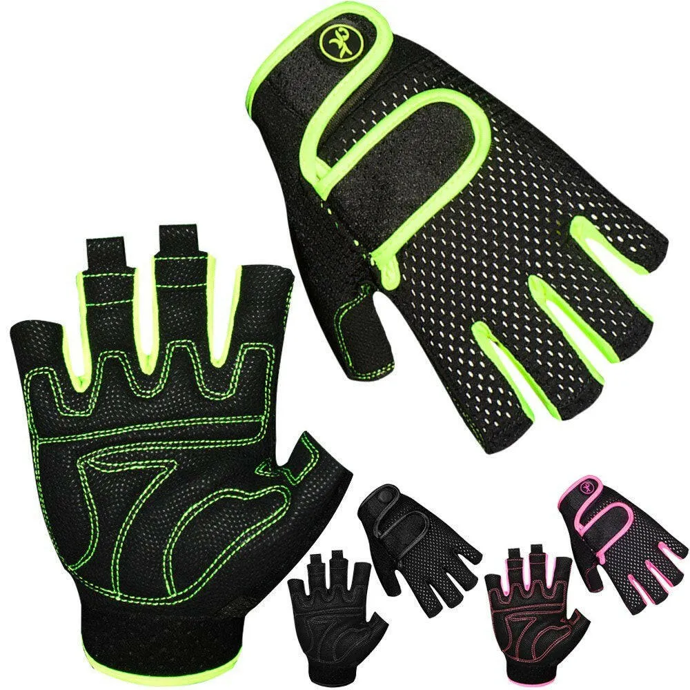 Sailing Gloves 3/4 Short Finger Cycling Mountain Bike Bicycle Gloves for Men and Women Fishing Kayaking Paddling Sailing Workout Gloves