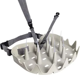 Shark Teeth Design Fly Fishing Stripping Basket, Faster Draining Safely See Through, Super Light Smooth Curved Tangle-Proof Stripping Line Basket with Silicone Spike