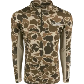 Shield 4 Arched Mesh Back 1/4 Zip L/S - Old School