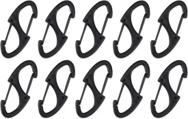 SWATOM 20PCS S Double Sided Mini Carabiner Clip Small Dual Wire Gate Carabiners Keychain Clasp Snap Hooks Tiny Key Clips EDC Accessories for Outdoor Camping Fishing Hiking