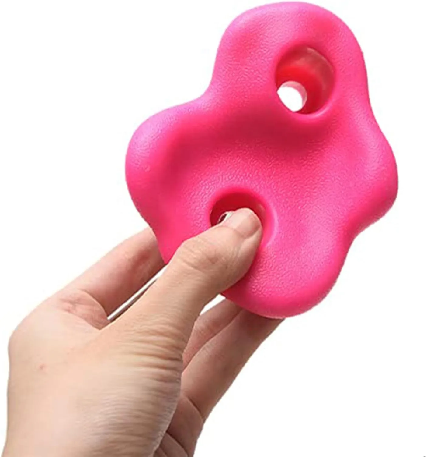 TeamSky Rock Climbing Holds,10PCS Plastic Comfortable Rock Climbing Stone Rocks Wall Stones with Screw Pad and Nut for Outdoor Indoor Climbing Frames Children Playground