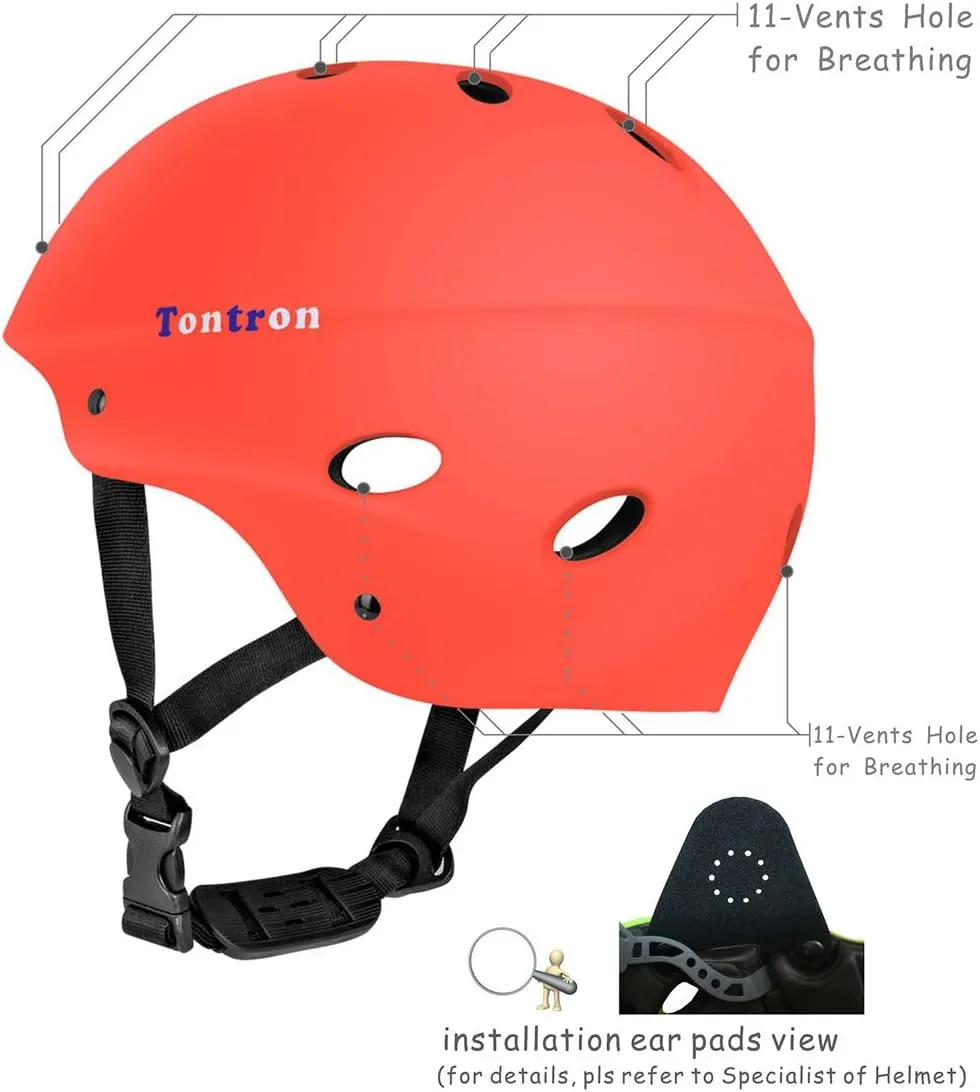 Tontron Adult Kayaking Canoeing Rafting SUP Watersports Helmet