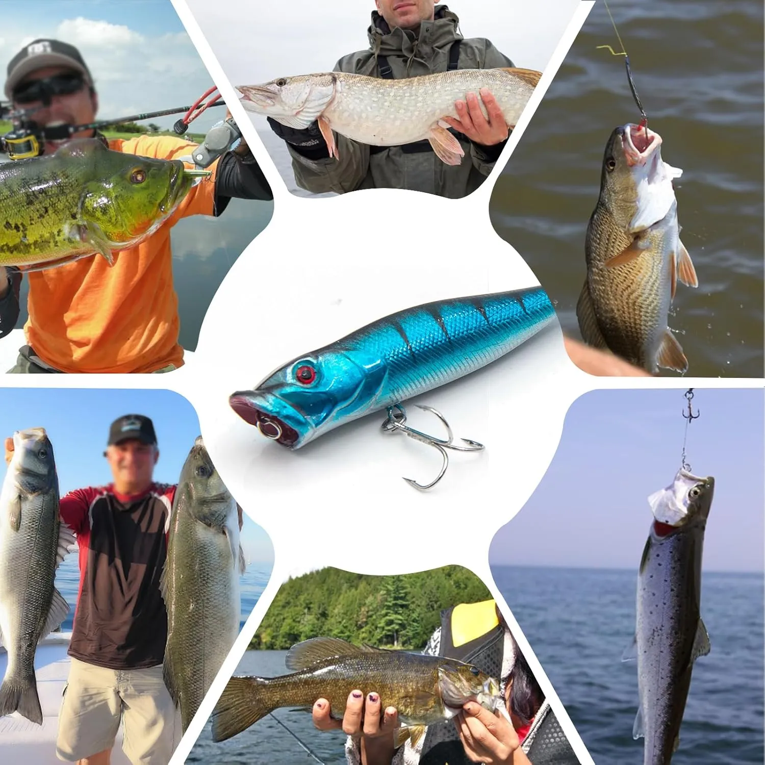 Treble Fishing Hooks 4X Strong 10Pcs/25Pcs Triple Hooks Sharp Barbed/High Carbon Steel/Round Bend for Lures Freshwater Saltwater
