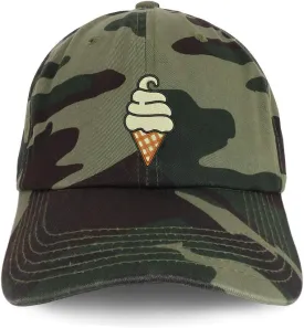 Trendy Apparel Shop Soft Serve Ice Cream Soft Crown 100% Brushed Cotton Cap