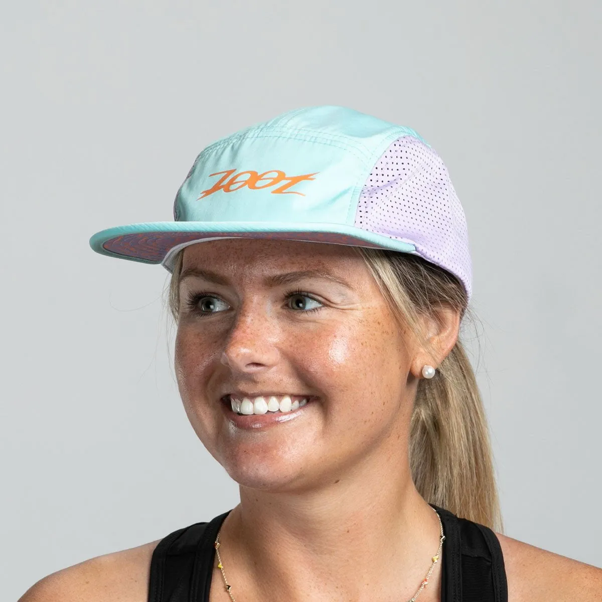 Unisex Tech 5-Panel Hat - Mint Trail