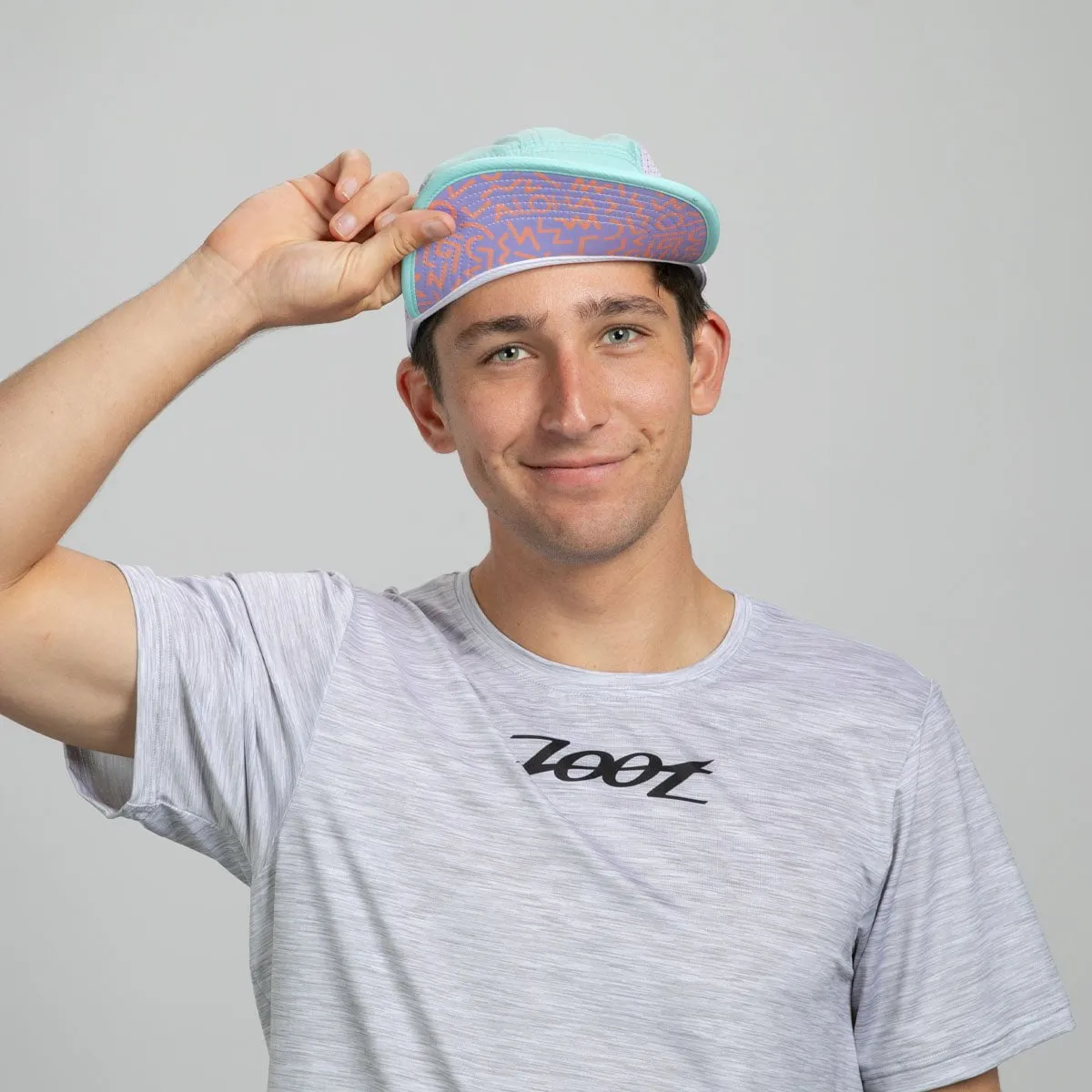 Unisex Tech 5-Panel Hat - Mint Trail
