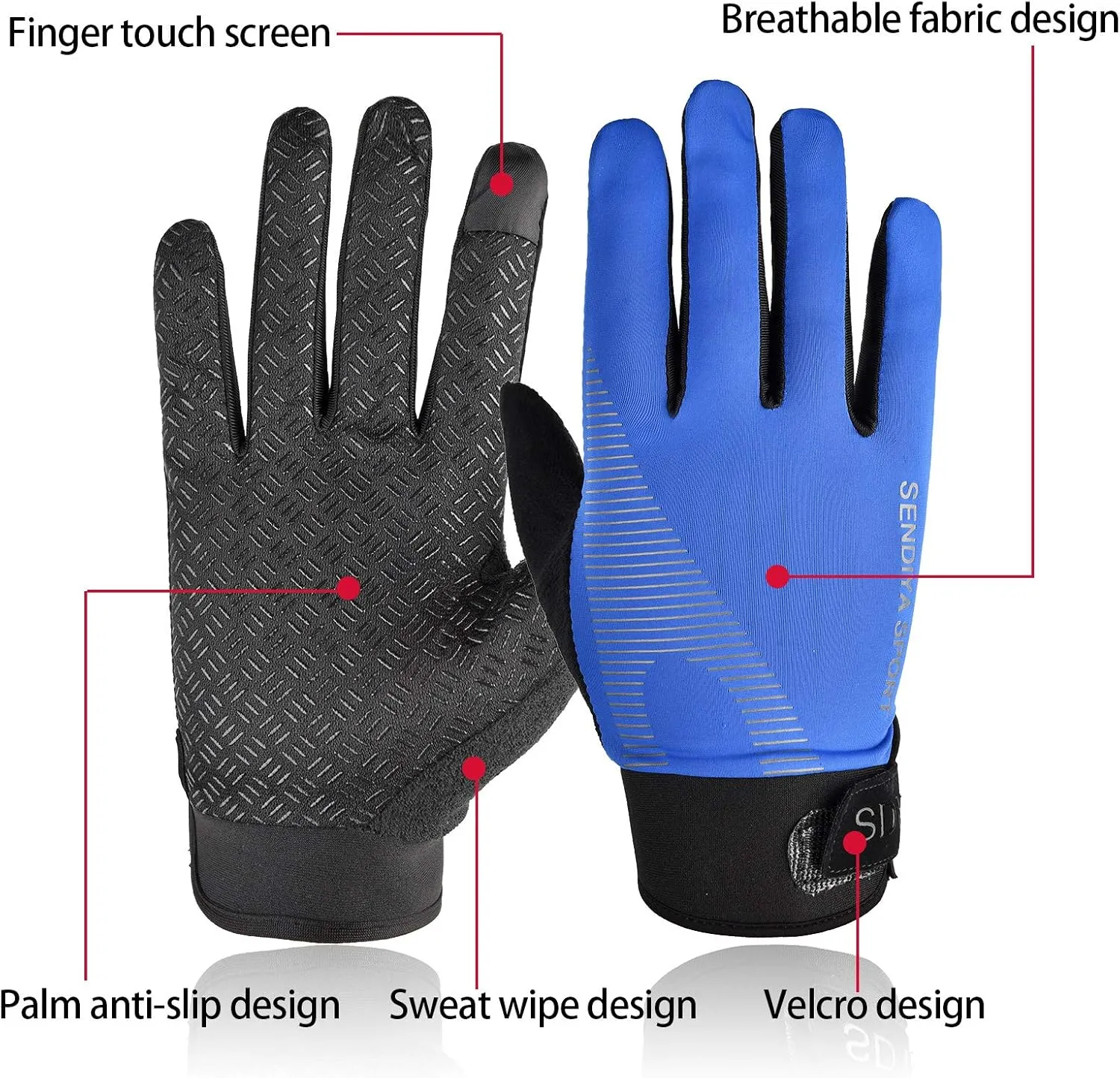 YHT Workout Gloves, Full Palm Protection & Extra Grip, Gym Fishing Fencing Gloves for Weight Lifting, Training, Fitness, Exercise (Men & Women)